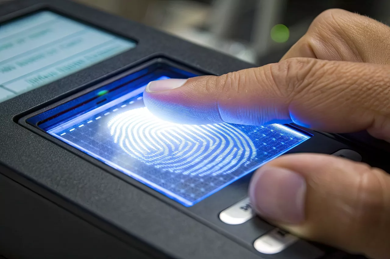 Man geeft zijn vingerafdruk als onderdeel van nieuwe betaalmethoden